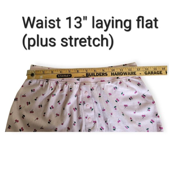 Victoria's Secret Pink Cherry Print Pointelle 100% Cotton Boxer Shorts XS NWT - Picture 10 of 16